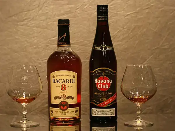 What is pushing the whole sector down Bacardi